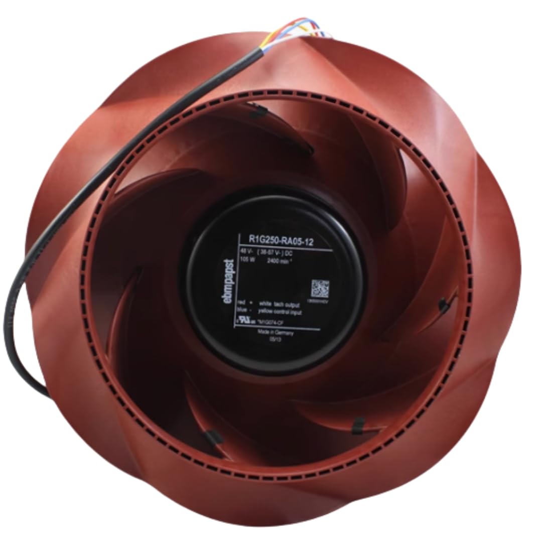 QRUYHBAJU R1G250-RA05-12 48V 105W 2400RPM 4-WIRF Cooling Fan 250mm