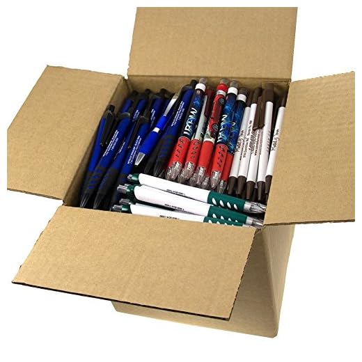 DG Collection (5lb Box Approx. 200-250 pens) Assorted Retractable Ballpoint Pens Office Ink Pen Supplies Big Bulk Lot