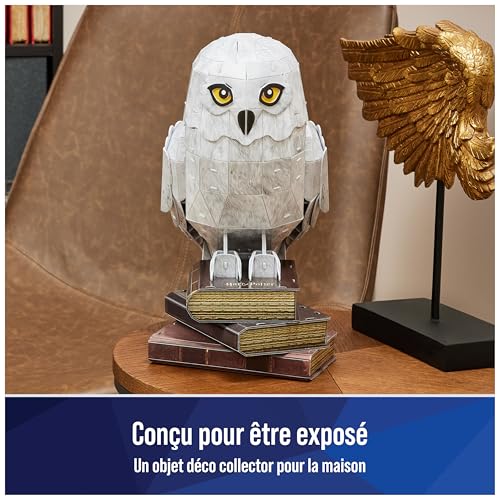 4D BUILD - Puzzle 3D - Puzzle Harry Potter 118 Pièces - Chouette Hedwige - Jeu de Construction à Collectionner - Jouet adulte - Jeu Enfant 12 ans et +, Headwige