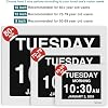American Lifetime New 2026 Dementia Clock Large Digital Clock for Seniors, Large Display with Custom Alarms, Calendar Clock with Day & Date for Elderly, Clear Numbers Alzheimer Digital Clock White