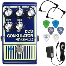 Digitech Dod Gonkulator Guitar Effects Pedal - Bundle with 2 Patch Cables, 6 Dunlop Picks, and Power Supply