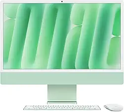 Apple 2024 iMac (de 24 polegadas, Chip M4 da Apple com CPU de 10 núcleos e GPU de 10 núcleos, 16GB Memória unificada, de 256 GB) - Verde