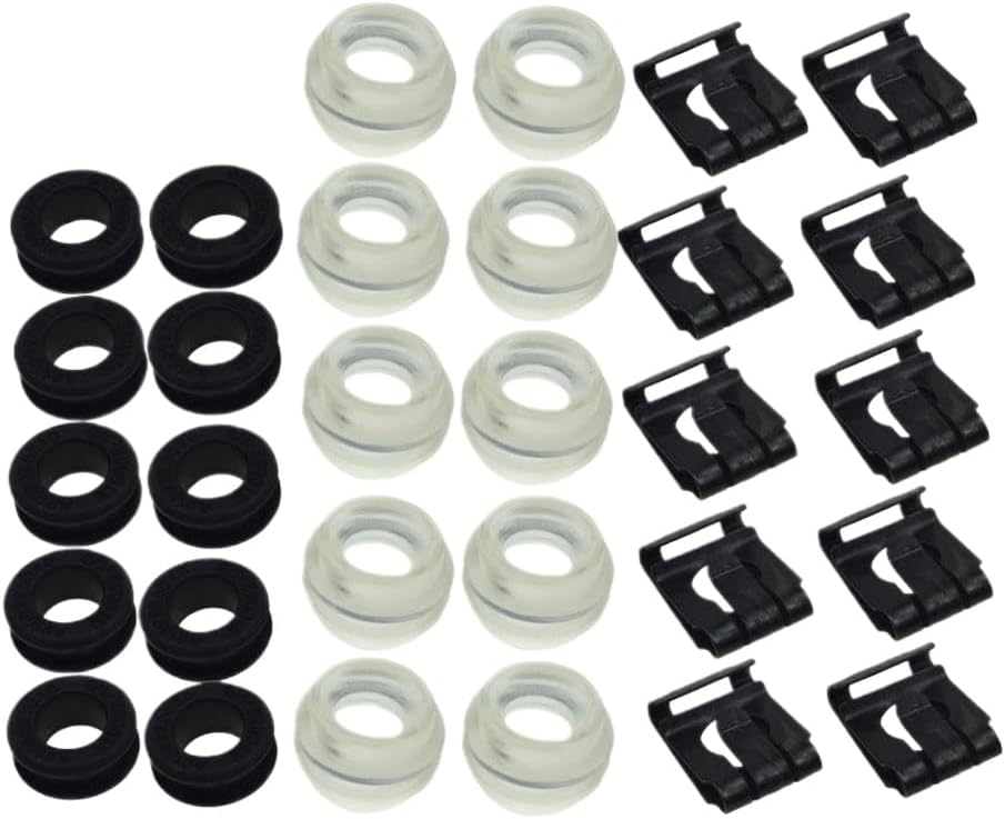 Automatic Transmission Gear Rod Shift Linkage Shifter Bushing Clip Kit Compatible With W114 W115 W124 W201 W202 A1159920310(MULTI)