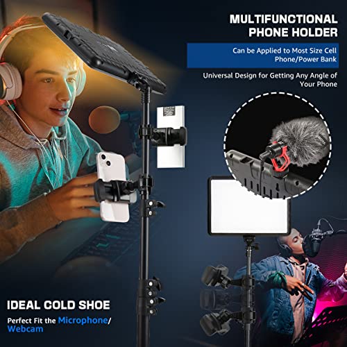 2-Pack Led Video Light Kit, Niceveedi Studio Light, 2800-6500K Dimmable Photography Lighting Kit With Tripod Stand&Phone Holder, 73" Stream Light For Video Recording, Game Streaming, Youtube #TOP1
