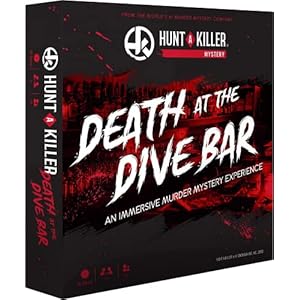 Hunt A Killer Death at The Dive Bar, Immersive Murder Mystery Game -Take on the Unsolved Case as an Independent Challenge, for Date or with Family & Friends as Detectives for Night, Age 14+