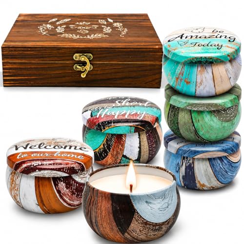 Velas Perfumadas para Mujer Navidad Regalar Amigo Madre Juego de Vela Aromáticas Relajantes de Soja Naturales Decorativas Set Regalo Cumpleaños Compañera Regalos Boda para Invitados