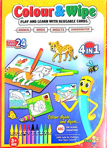 Image of KV Toys Washable Coloring Mat for Kids with Reusable DIY Alphabet Drawing Sheet, Color Sketch Pens, Educational Learning Activity Toy for Boys & Girls Age 3+ Years, Travel-Friendly Creative Play Set
