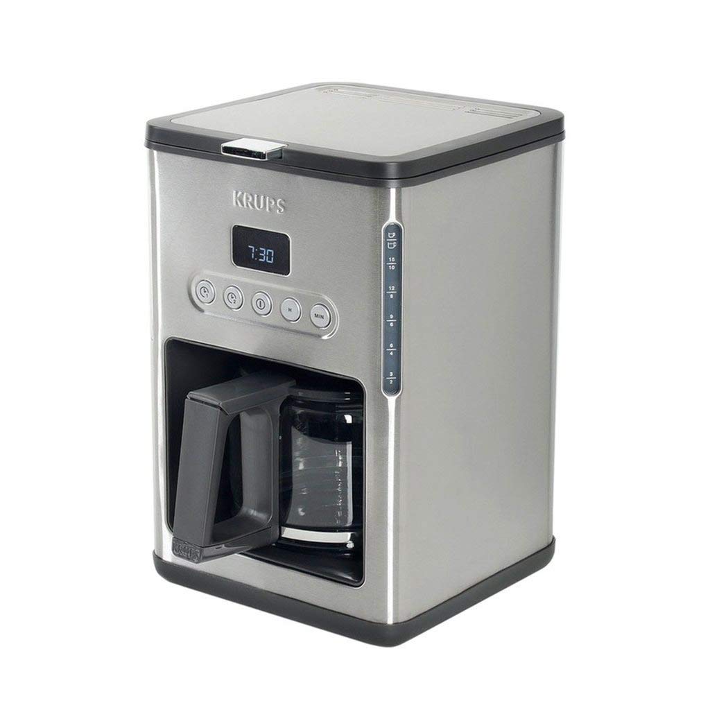 Krups KM442D Independiente - Cafetera (Independiente, Cafetera de filtro, 1,​25 L, 1000 W, Acero inoxidable)