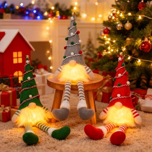 Weihnachtsdeko Schneemann Deko Wichtel Klein 3 Stück...