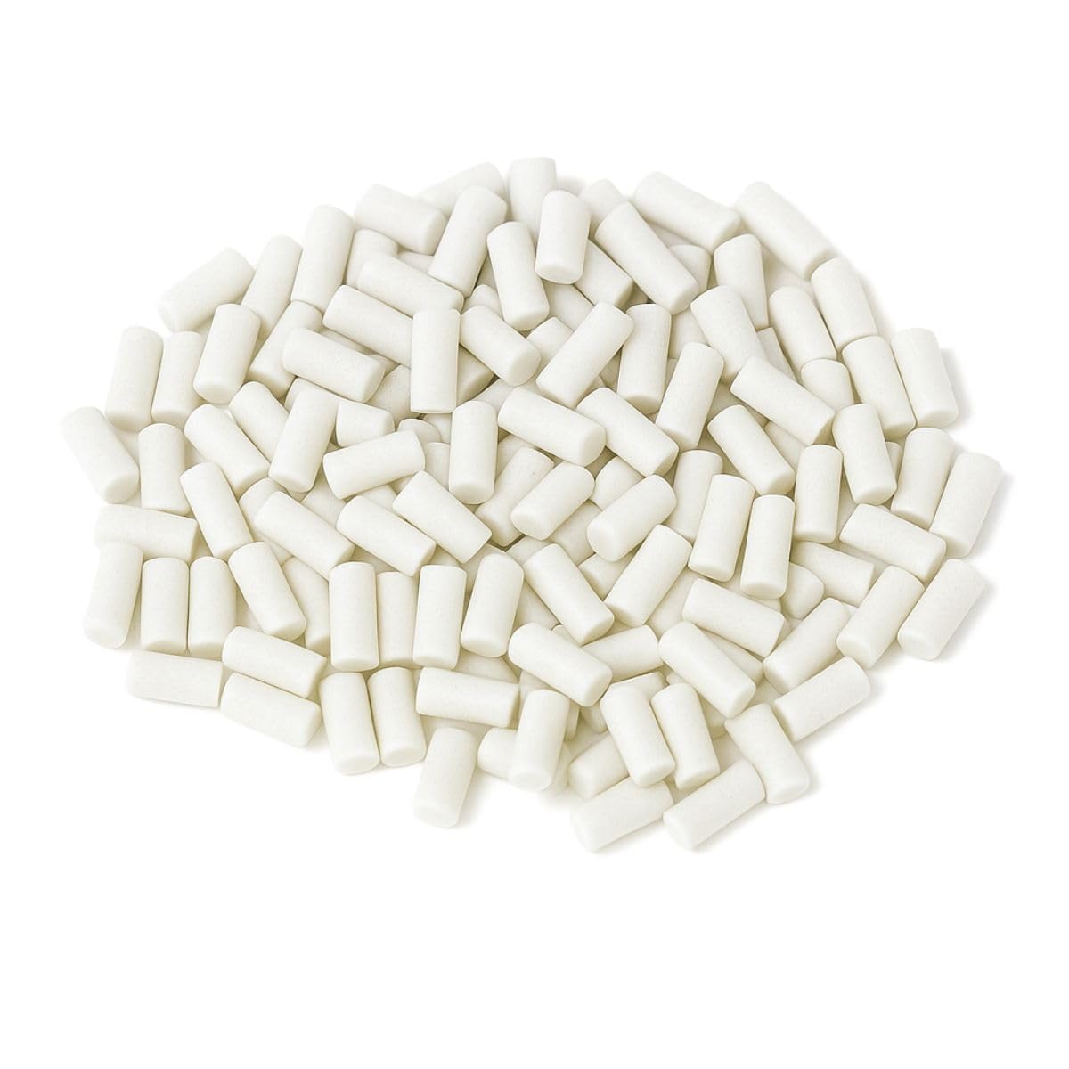 Médias de polissage en porcelaine - Abrasifs de lissage et de brillantage - Oxyde d’aluminium - Coupe droite (2,5 * 8 mm)