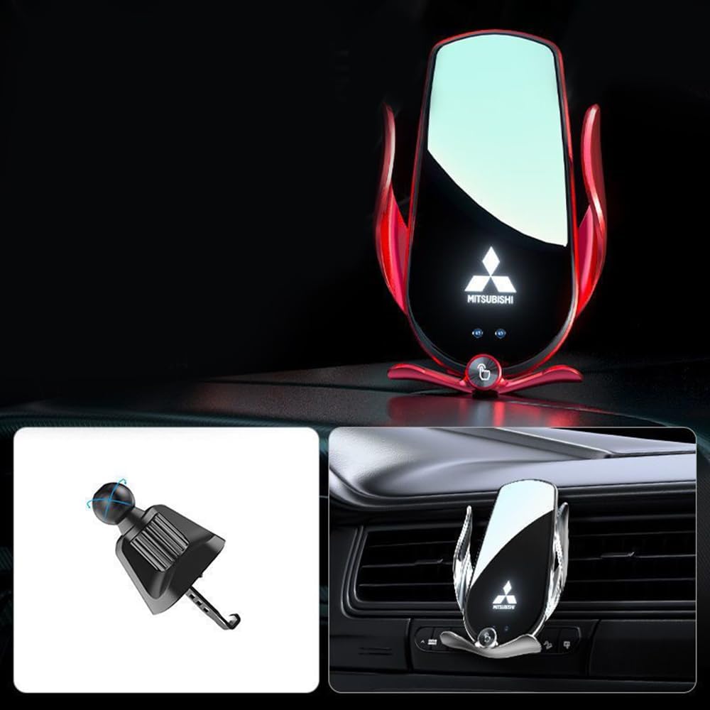 Soporte Móvil Coche,Soporte Móvil Coche para el Salpicadero Rejillas de Aire y Parabrisas para Mitsubishi Pajero Outlander Fortis Eclipse Cross Lancer.