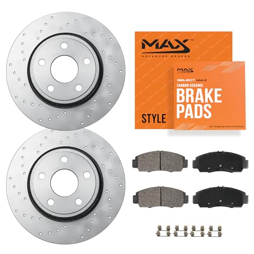MAX Advanced Brakes - Front Brake Kit For 2013-2021 Honda Civic,...