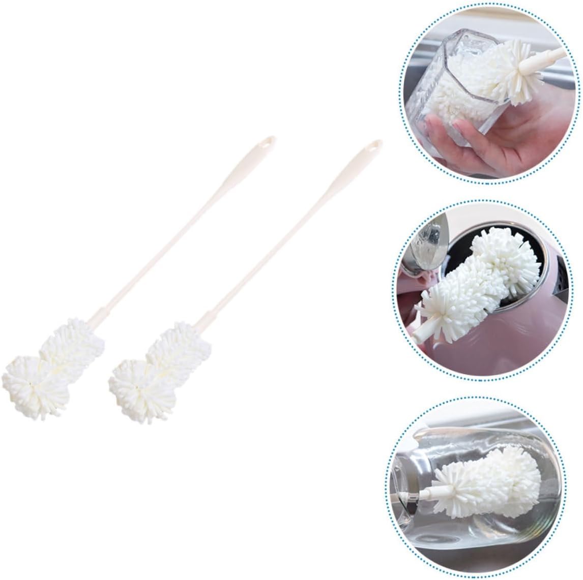 2pcs Bottle Brushes Insulation Cup Cleaning Brush Easy to Clean No Dead Corners Bottle Cleaner