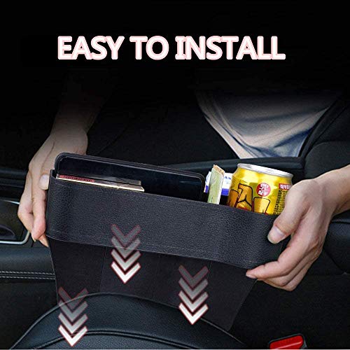 SUNMORN Car Seat Gap Organizer, Multifunctional Small Storage Box, NOT FIT Console Lower Than The Seat - Thumbnail 3