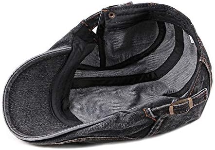 Miniatura 6 de Quanhaigou Gorra de algodón plana Ivy Gatsby Newsboy para hombre, gorra de conducción de hiedra irlandesa ajustable