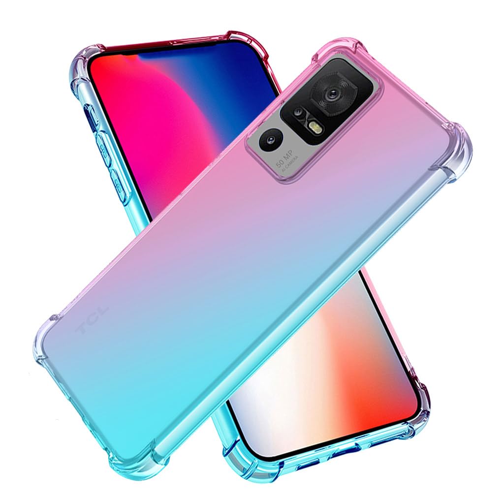 HAOYE Cover per TCL 40 SE (TCL 40SE), Stile di Pittura a Colori Freschi Silicone Morbido Trasparente TPU Bumper Ultra Sottile Antiurto Custodia Case, Panda