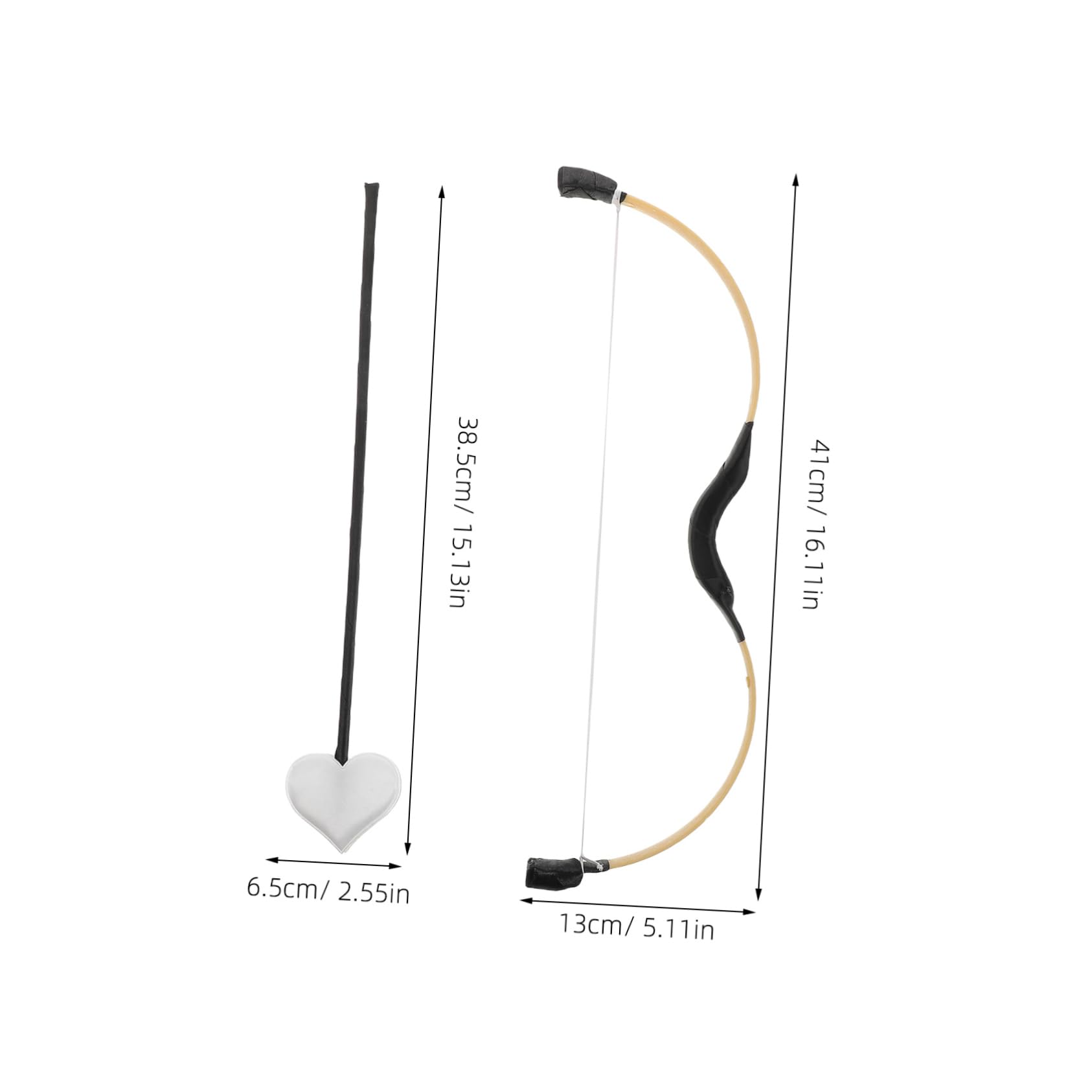 GALPADA Cupid Cosplay Accessory Carnival Carnival Bow Craftsmanship Valentine's Day Costume Props