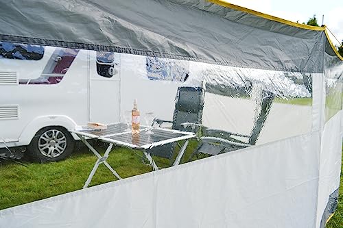 Maypole Leisure 5 Panel Steel Poled Windbreak, 8m Width - Image 5