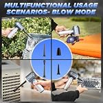 Saker Car Vacuum Cleaner 17000PA Foldable 3 in 1 Mini Handheld Car Vacuum Portable Cordless with Brushless Motor for Hair,Cars,Bedrooms,Offices Cleaning HL132 Dark Gray Silver