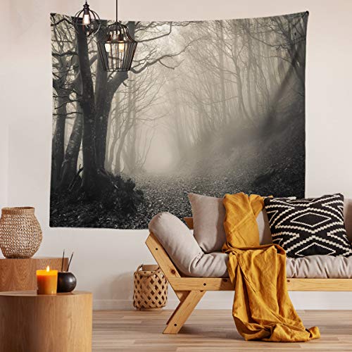 Berry Horror Haunted Forest Tapestry Thick Mysterious Fog Gothic Decor Wall Art Wall Hangings Tapestry For Bedroom Living Room Dorm Man Cave(80X60 Inch) #TOP7