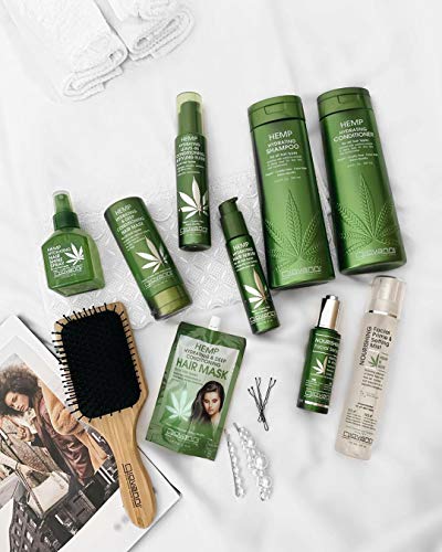 GIOVANNI Hemp Hydrating Hair Shine Spray, 4.3 Fl Oz - Contains Hemp Seed Oil, Aloe Vera, Frankincense, Helps Stimulate, Moisturize & Revitalize Damaged Hair, No Parabens, Sulfate Free
