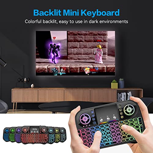 i10 Mini trådlöst tangentbord med pekplatta och Bluetooth