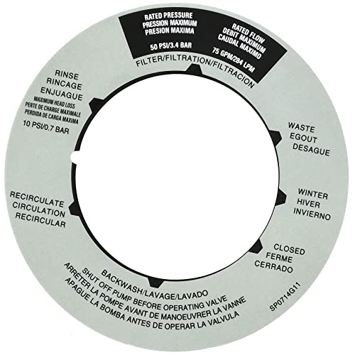Jycjcf Replacement Sand Filter Valve Label Plate Sticker Compatible With Spx0714G （6 Pack） #TOP1