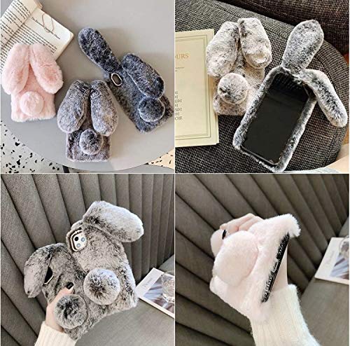 Amazon.co.jp: iPhone13mini モコモコうさ耳ケース もこもこ 女子力