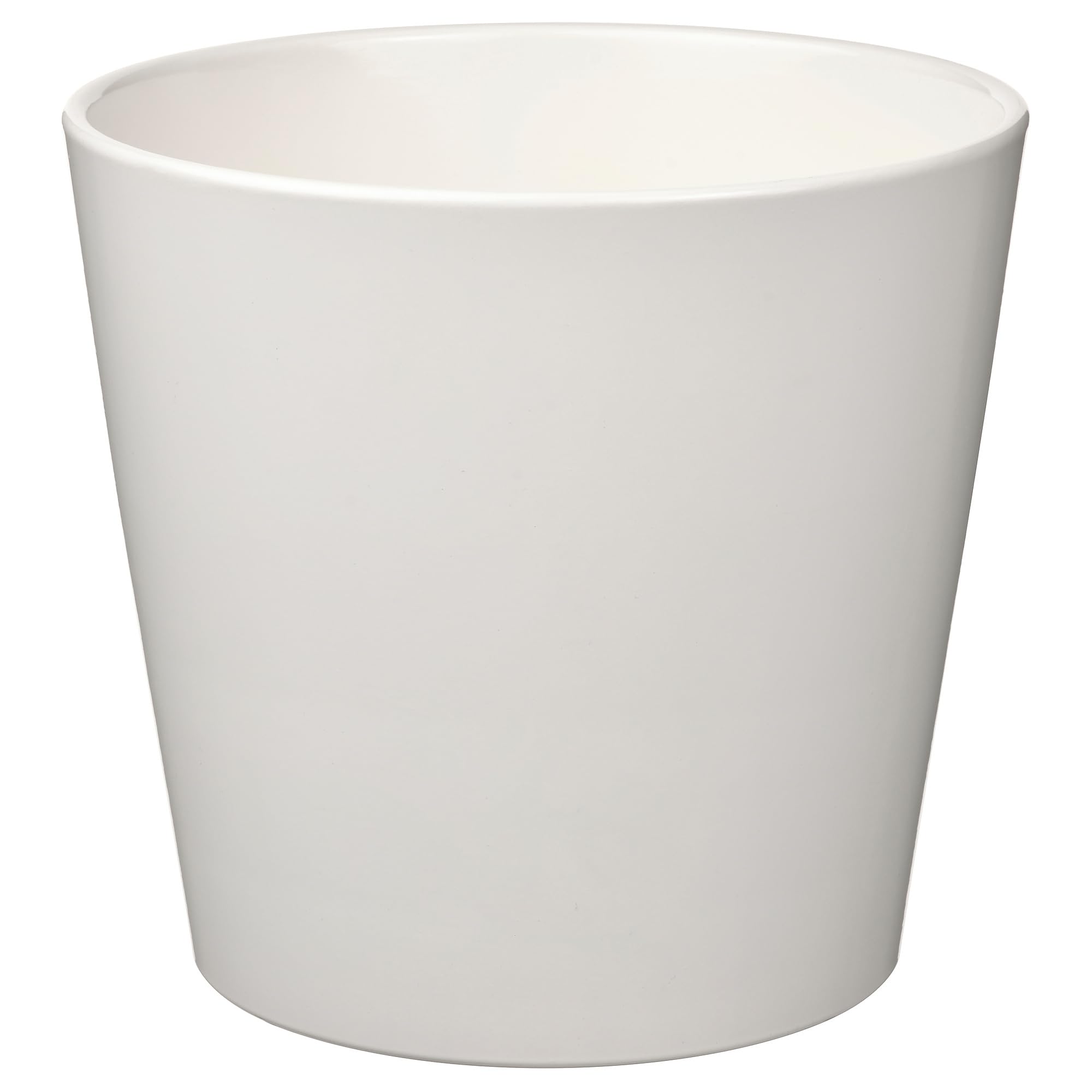 Pot de fleurs blanc 19 cm SOJABÖNA ProTuning au design cylindrique épuré