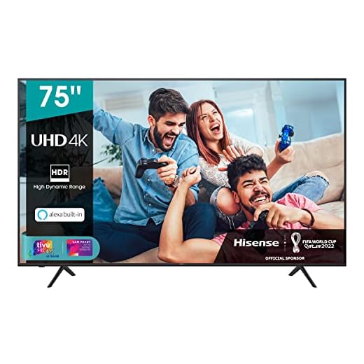 Hisense 75AE7010F, Smart TV LED Ultra HD 4K 75", HDR 10+, Dolby DTS,con Alexa integrata, Tuner DVB-T2/S2 HEVC Main10 [Esclusiva Amazon - 2020]