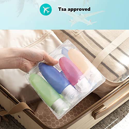 Polentat 17 Pcs Silicone Travel Bottles For Toiletries, Tsa Approved Travel Size Containers For Shampoo Leak-Proof Travel Accessories Containers With Tag #TOP4