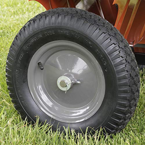 Agri-Fab 45-0533 650 lbs Tow Behind Poly Dump Cart, 10 CU. FT.; Lawn & Garden Cart/Trailer for Lawn Mowers, 16" Pneumatics Tires, Easy to Use Foot Pedal Dumping Lever - Image 6