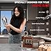 Lexenic Cocktail Making Dock, 23-Piece Cocktail Shaker Set with Versatile Wooden Stand, Easy Access Stainless Steel Bartender Kit All-in-One Home Bar Organization, Premium Gift Set