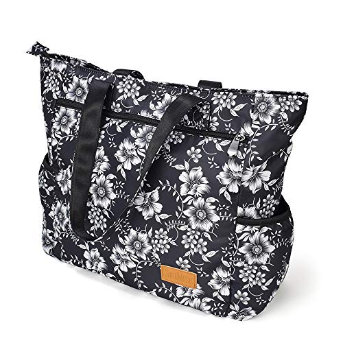 Image of CLOUDMUSIC Shoulder Tote Bag For Nurses Teachers Work Gym Travel Beach Women With Large Capacity Waterproof