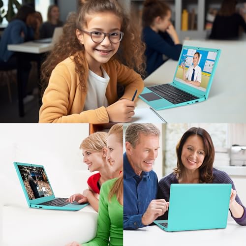 Image of 10.1Inch Lapttop,Quad-Core Processor with Android 12.0 OS, Built-in Camera, WiFi,USB Interface, Tpye-c Charging for Learning and Entertainment (Blue 2GB+64GB)