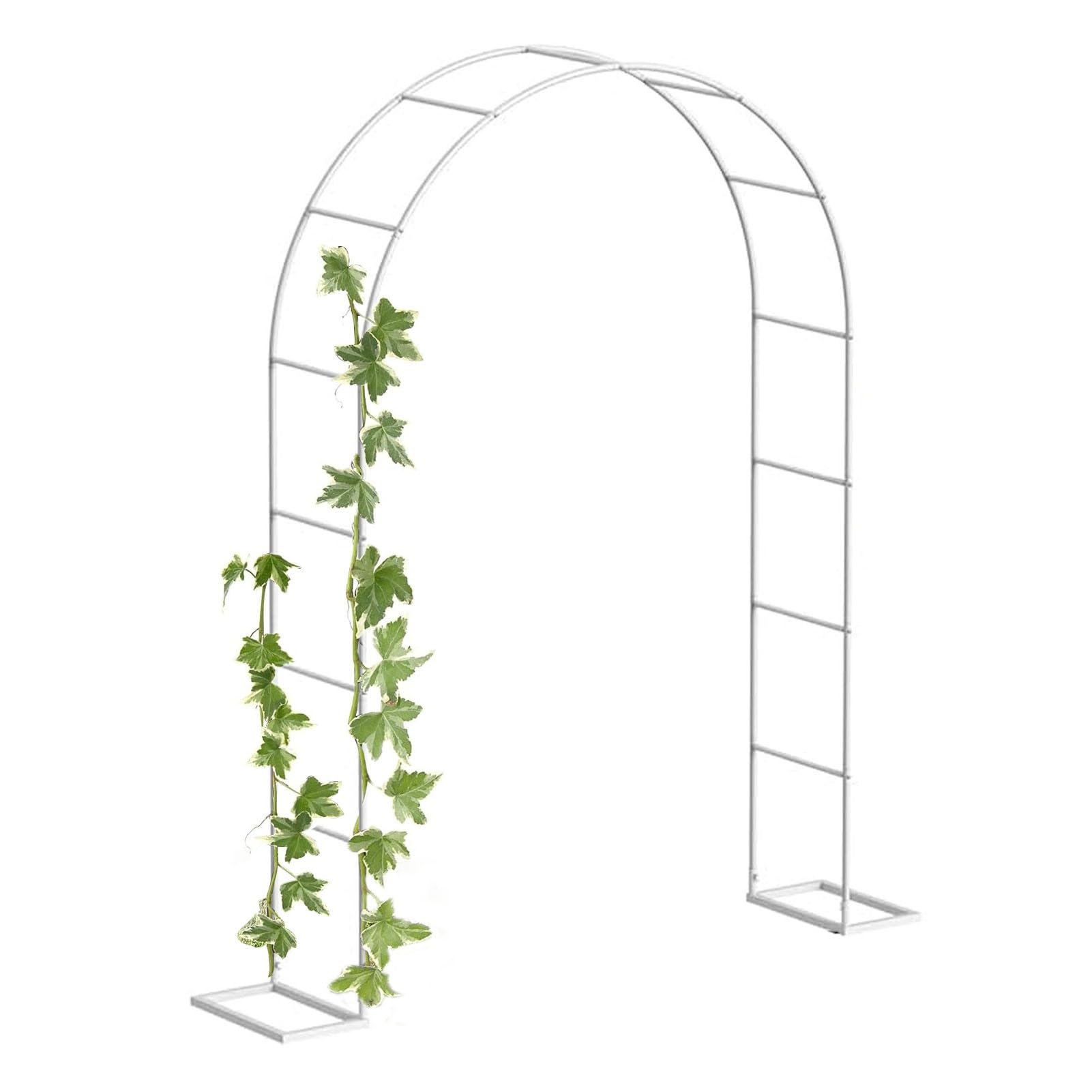 Ten wytrzymały metalowy łuk ogrodowy ze stali ogrodowej, duża pergola do wewnątrz i na zewnątrz, krata do pnących roślin łukowych, łuki wspierające, dekoracja łuków ślubnych, re