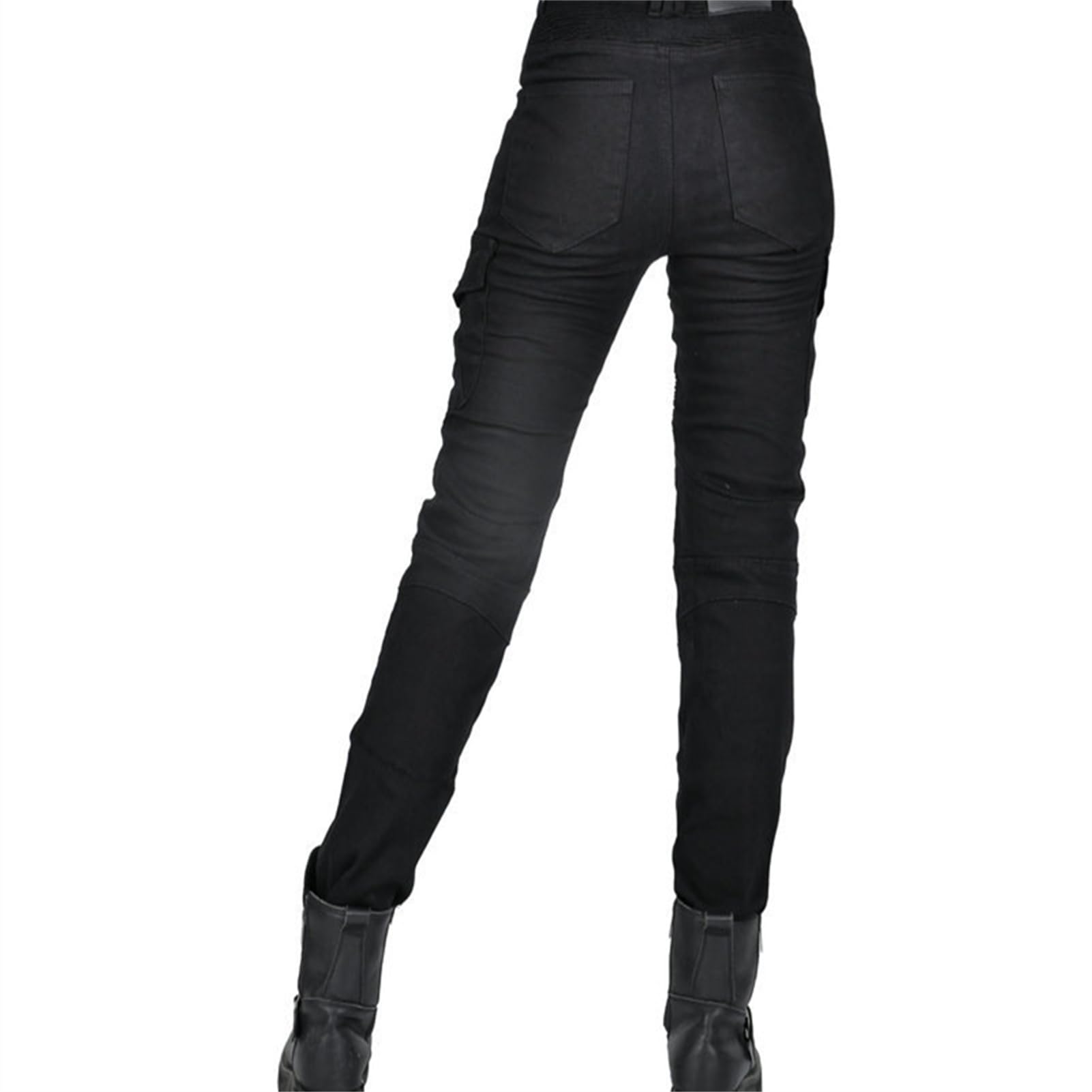 Damen Slim Fit Motorrad Jeans Mit Protektoren Knie Und Hüftprotektoren Stretch Slim Fit Denim Motorradhose Cargo Motorradjeans Schutzhose Biker Pants