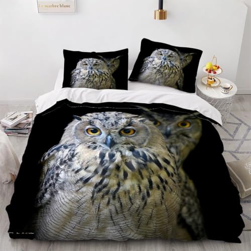Impresión 3D Búho Funda Nórdica Cama