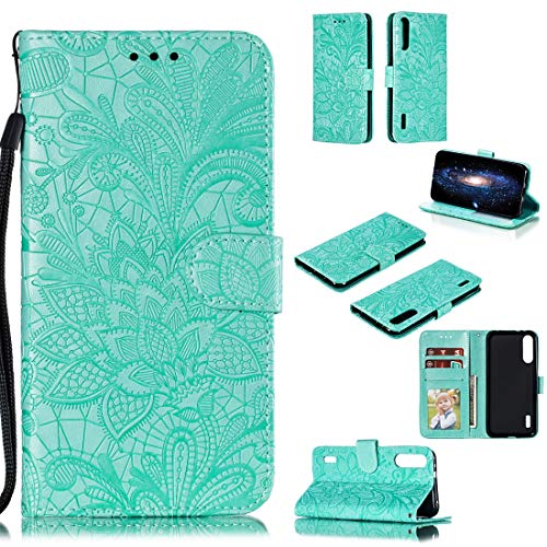 Étui en cuir pour Xiaomi CC9E à rabat dentelle avec porte-carte
