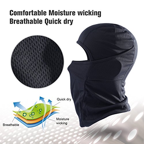 Image of WTACTFUL Summer Balaclava Face Mask Men, UPF50+ Breathable Sun Protection