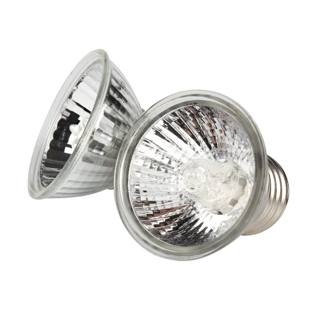 Lampada Riscaldante per Rettili, Lampada Solare a Spettro Completo UVA + UVB, per Tartaruga, Acquario, Acquatico, Rettile, Lucertola, E27/E26 Base, Confezione da 6 (Color : 50W)