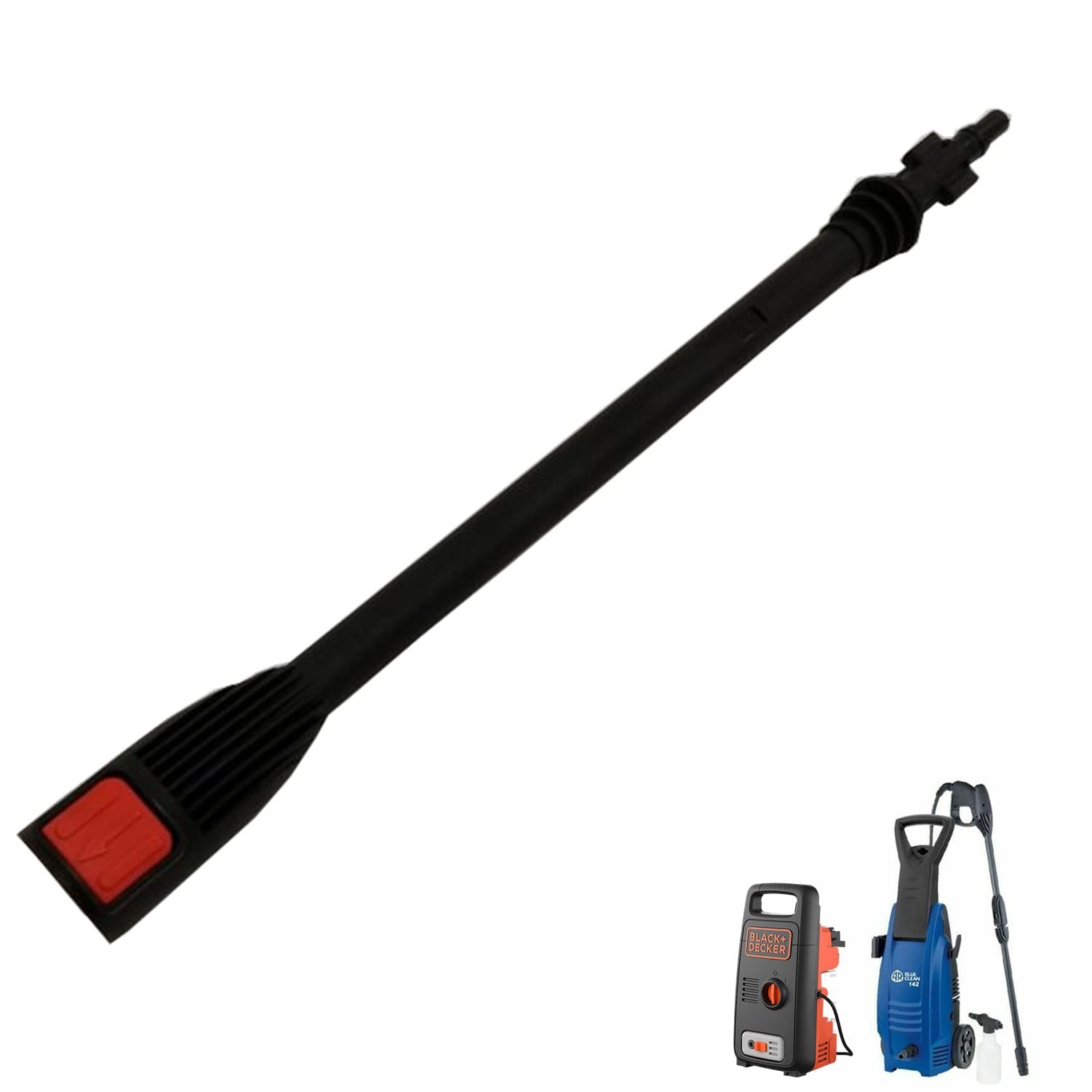 parpyon Kit recambios para hidrolimpiadoras Black Decker Serie PW1300 PW1400 PW1500 - Lanza + 2 Cabezal boquilla ajustable y Turbo Rotox