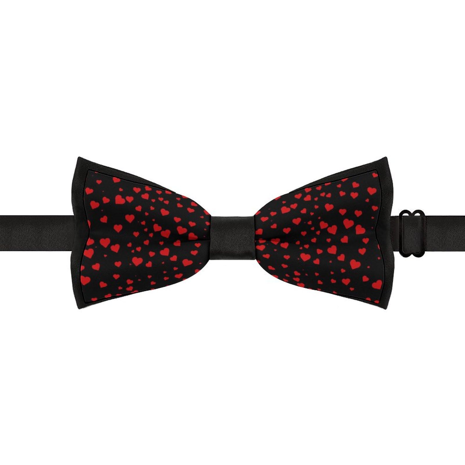 GoasNei Valentine's Day Bow Tie for Men Adjustable Necktie Funny Tie Neck Ties for Weddings Party