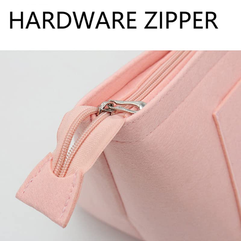 Pochette intérieure en Feutrine pour Trousse de Maquillage, Compatible avec Les Sacs à Main, idéale pour Les Voyages et Les Accessoires de Maquillage Portables.
