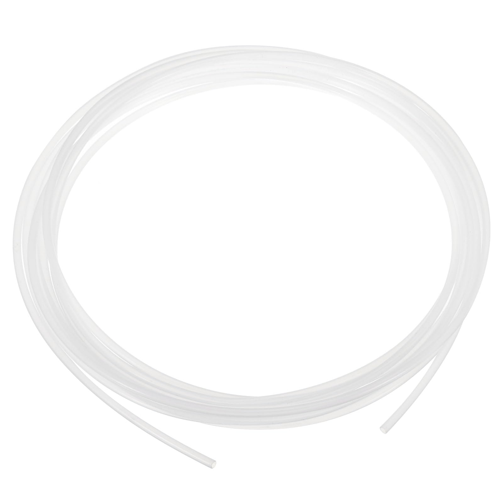 MECCANIXITY PTFE Tubing Hose 500cm/16.4ft Long, 3mm ID 4mm OD High Temperature Tube, Insulating 3D Printer Hose White for Convey