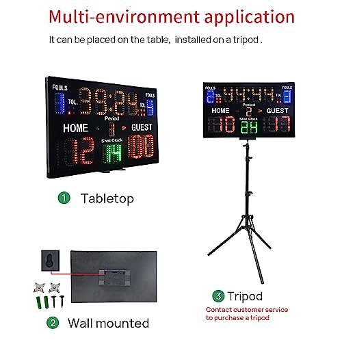 Marcador electrónico digital multifuncional para deportes miniatura 4