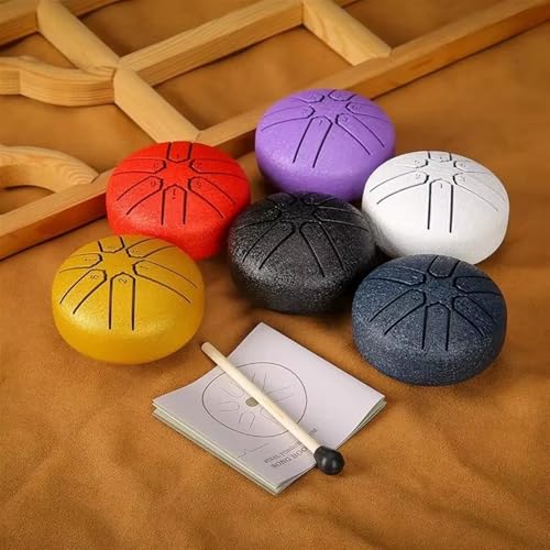 Small Steel Tongue Drum Set - 6 Pack 6 Notas 3 Pulgadas miniatura 6
