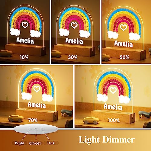 Lámpara de noche LED acrílica personalizada para niños miniatura 6