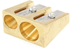 Mobius Ruppert Brass Pencil Sharpener Classic Dual Hole