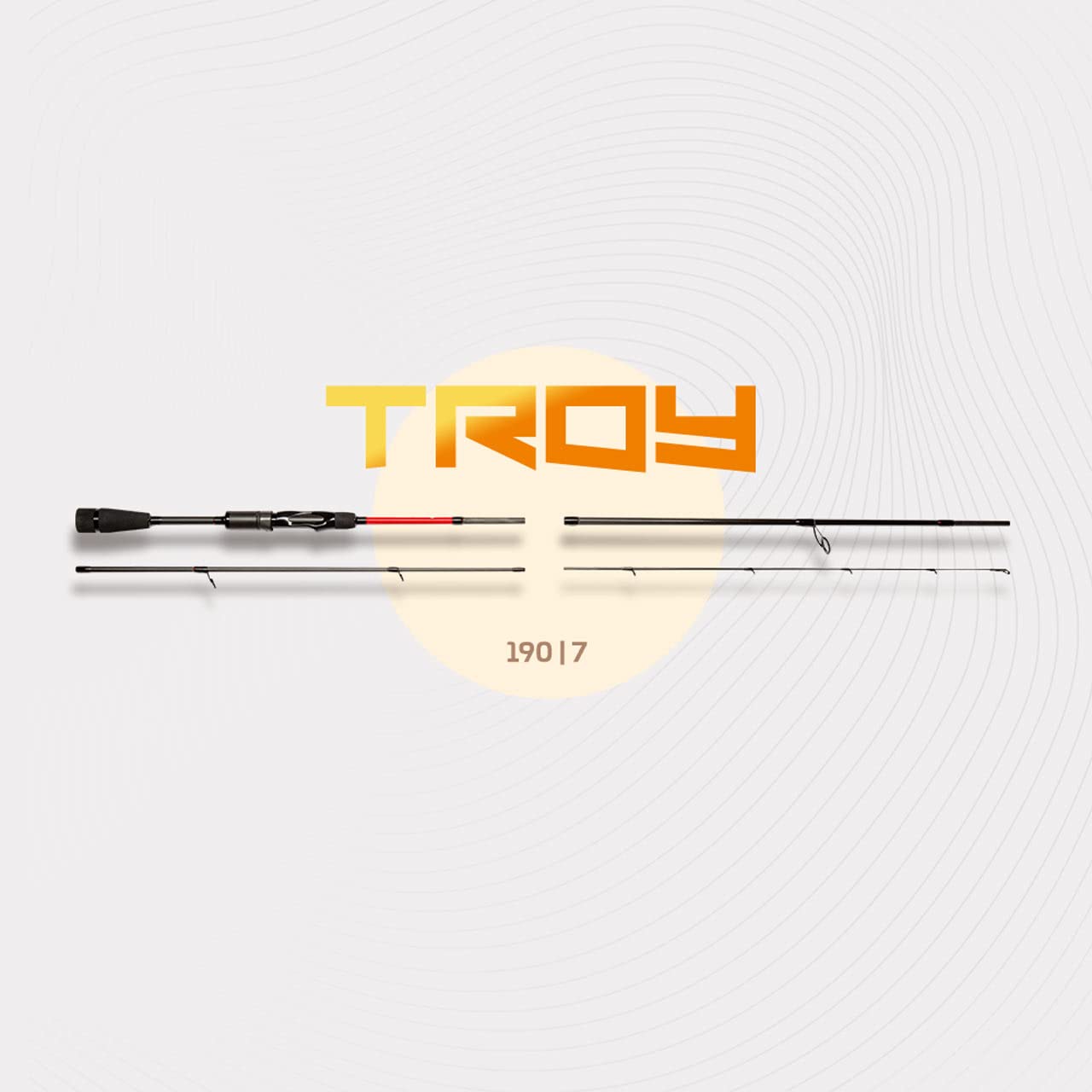 Zeck Predator Troy 1,90m 2-7g Spinnrute - Reiserute für Barsche & Forellen, Barschrute für Angelreisen, Ultra Light Rute zum Spinnfischen